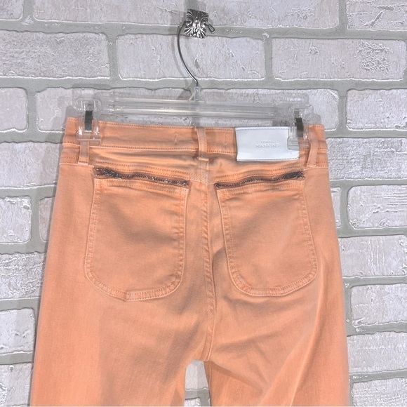 7 For All Mankind Luxe Vintage Tab High Waist Slim Kick Cut Hem Jeans Size 25 - Picture 7 of 12